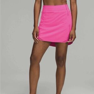 Lululemon Hotty Hot high-rise skirt long sonic pink